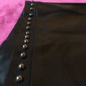 NWT Faux Leather Skort